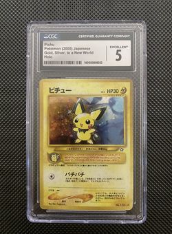 2000 Pokemon Neo 1 - Gold Silver To A New World Japanese Pichu Holo #172 0c6