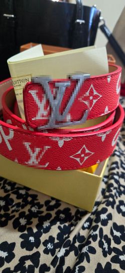 New belts dark red 50$