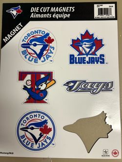 Toronto Blue Jays multi coloured magnets from Rogers Stadium. Missing one magnet otherwise new.