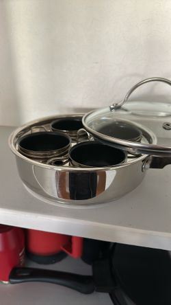 New Poached Egg Pan, 18/10 Solid Stainless by Endurance $50firm