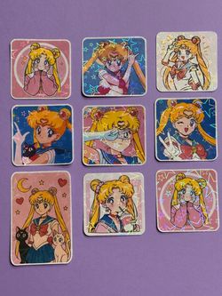 Sailor Moon Holographic Sticker Set of 9