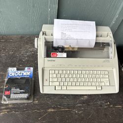 Brother GX-6750 Daisy Wheel Correctronic Electronic Typewriter & 2 NEW RIBBONS