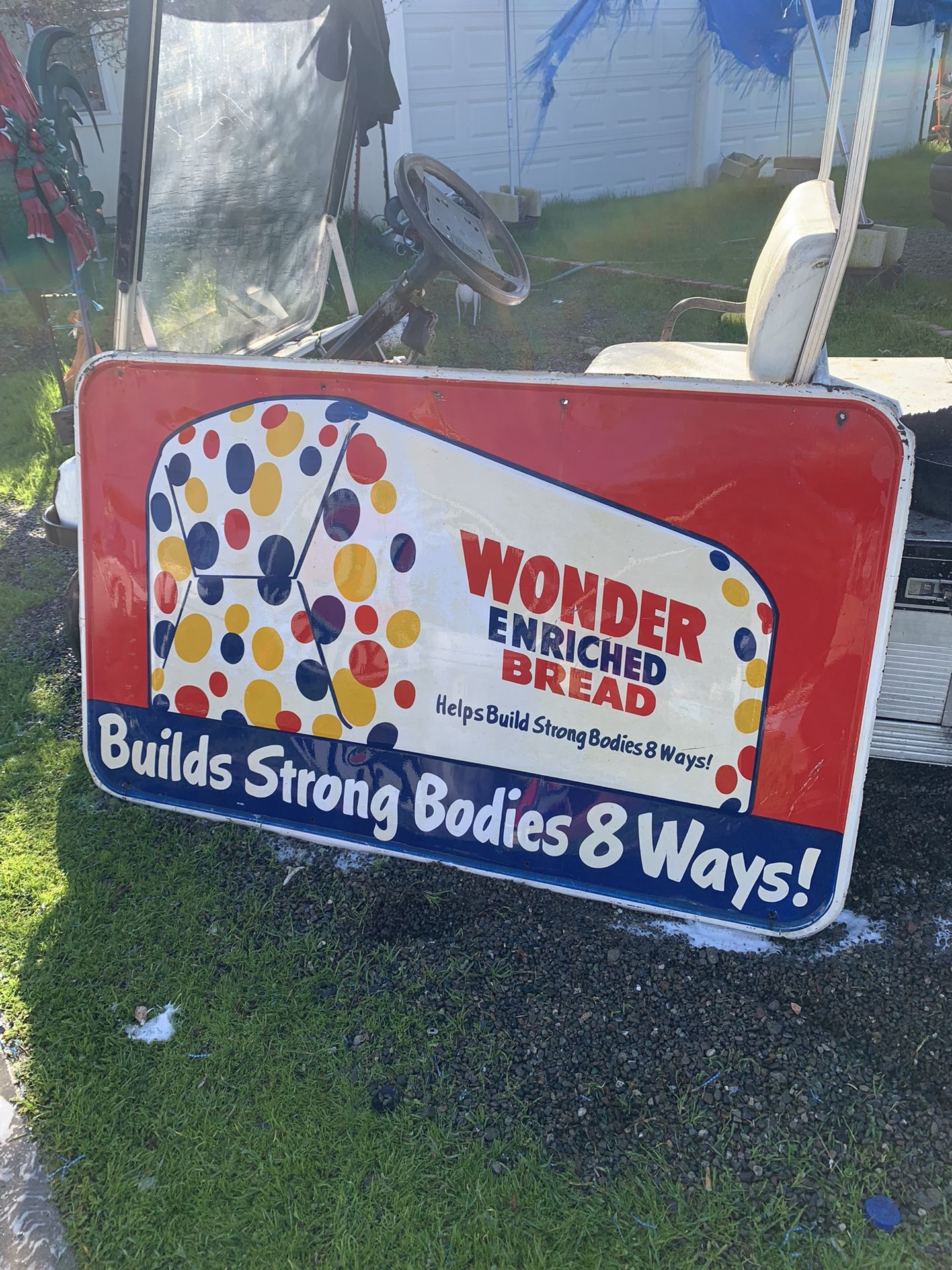 WONDER BREAD TIN SIGN 37x61 inches In MADERA CA