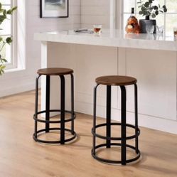 New Set of 2 Counter Height Stools 