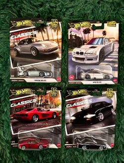 Hotwheels Premium Modern 3 Classics & 1 Boulevard LOT