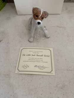 Lenox Little Jack Russell Terrier Puppy Sculpture 
