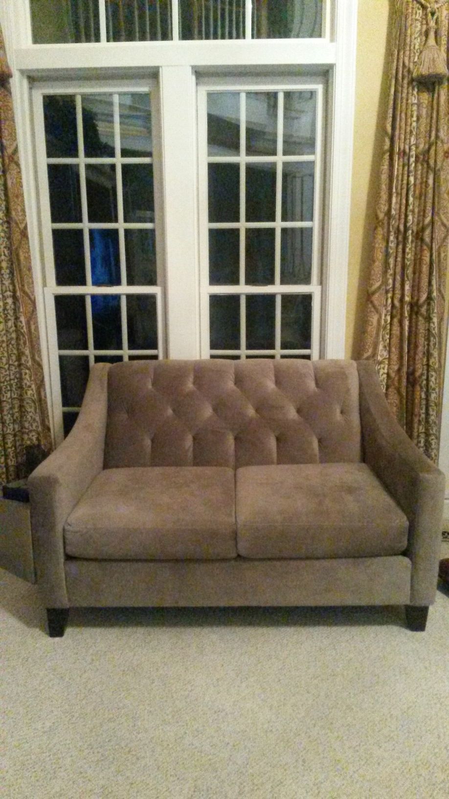Beautiful solid grey comfortable new couch