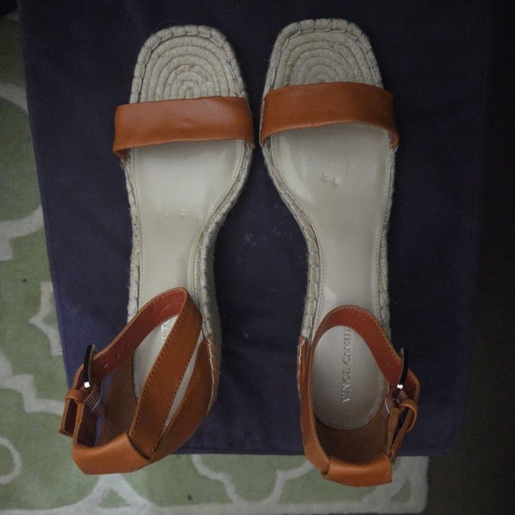 Vince Camuto Orange Summer Wedges