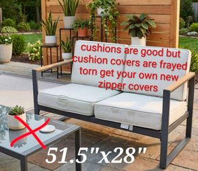 Can Deliver needs zipper covers Outdoor Patio Loveseat couch