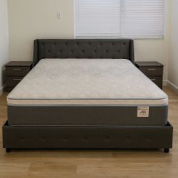 King Size Pillow Top Mattress – 14” Thick | ✨ Brand New from Factory | Excellent Comfort | Also in Twin, Full & Queen | 🚚 Same-Day Delivery