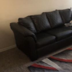 Black Leather Couches 