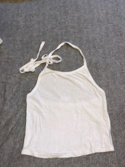 White Halter Top