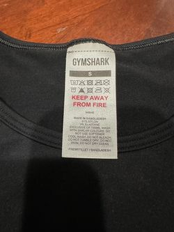New Gymshark Black Short Sleeve Workout Top – Size Small