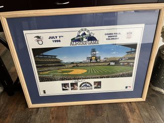Colorado Rockies All Star game 1998 Signed Picture Frame