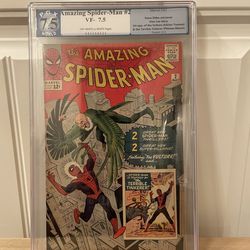 Amazing Spiderman #2 (1963) 7.5 grade!