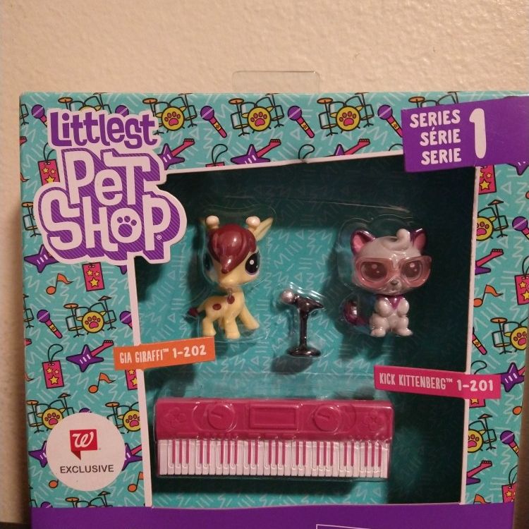 LITTLEST PET SHOP SERIES 1 GIA GIRAFFI & KICK KITTENBERG JAMS MUSIC ...