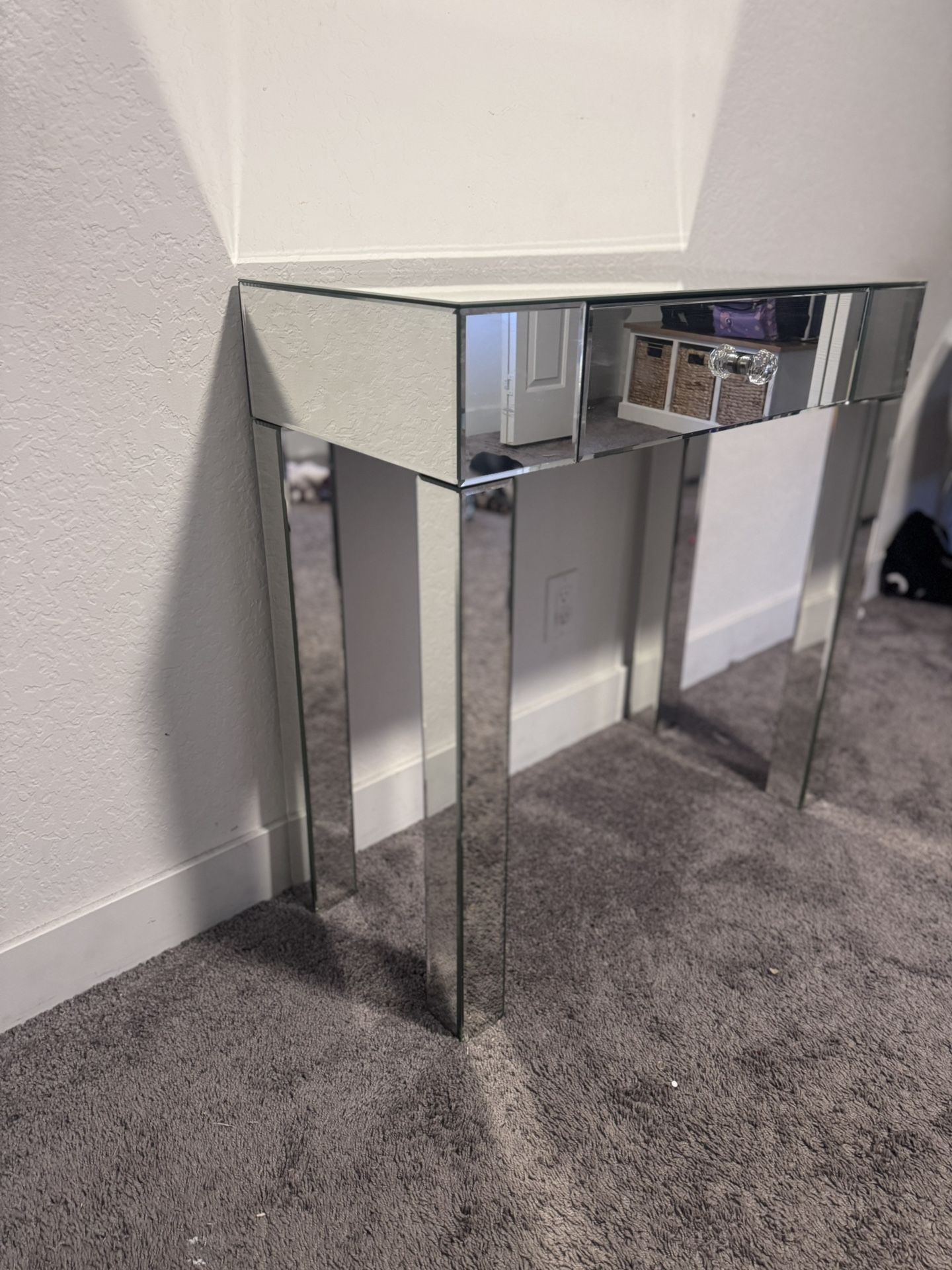 Mirror End Table