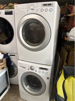 Lg stackable washer and gas dryer