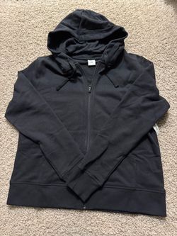 Amazon Black Full-Zip Hoodie Sweatshirt