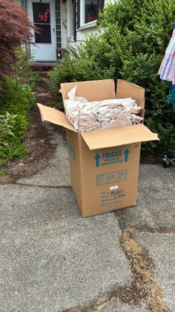 Large Box Full Of Packing Paper Free