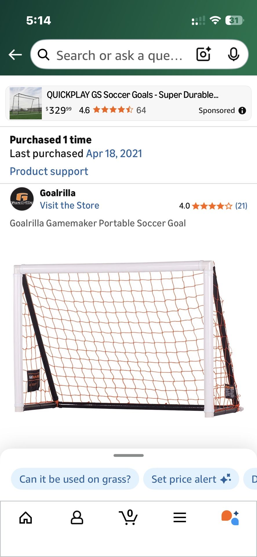 Goalrilla 4x6 Inflatable Soccer Goals (2)