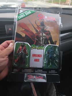 Spawn Page Punchers Gunslinger & Auger 3" Figure with Comic 2 Pack