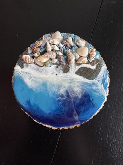 Resin Wall Art Beach