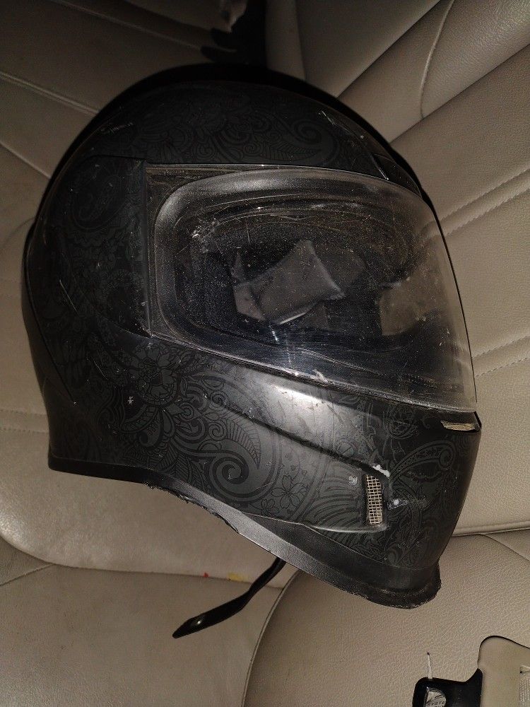 Matte Black Icon Motorcycle Helmet