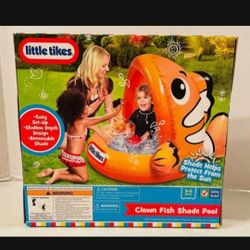 Little Tikes Clown Fish Shade Pool NEW 