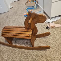 Wooden Ride On Horse