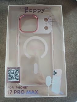 New Pink clear transparent iPhone 17 pro max phone case