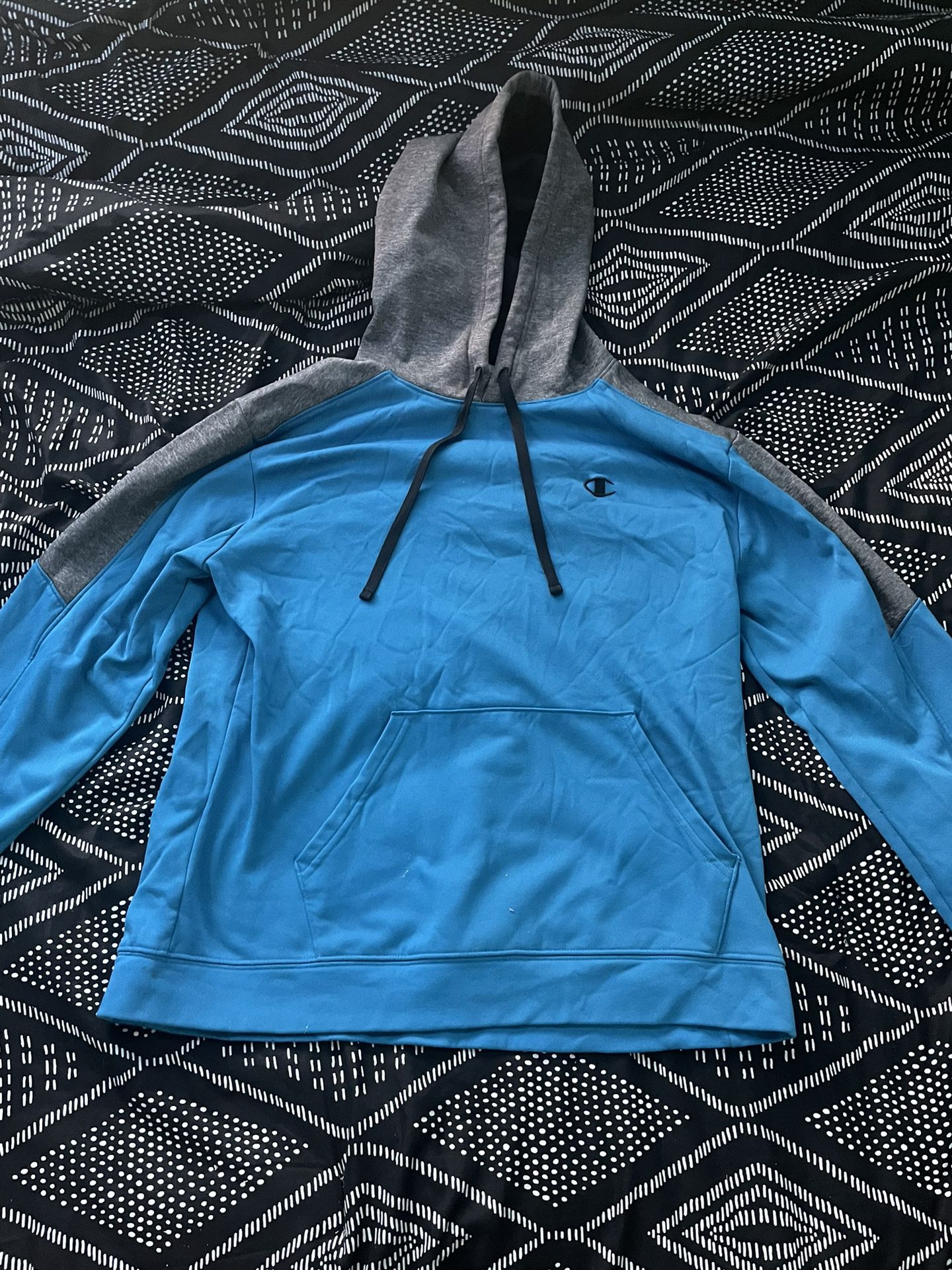 Blue And Gray Champion Hoodie