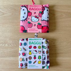 Hello Kitty Baggu x Sanrio Reusable Bags Bundle NEW