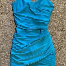 BCBGMAXAZRIA Blue Jade Formal Dress Size 10