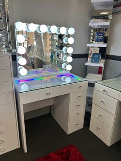 White Vanity Set