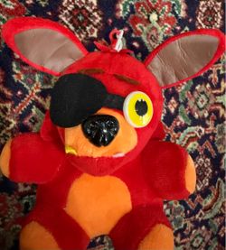 FNAF RED FOXY PÍRATE PLUSH. 6” STUFFED ANIMAL