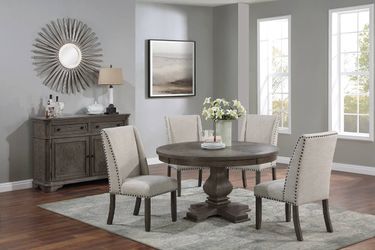 5 Piece Round Dining Set