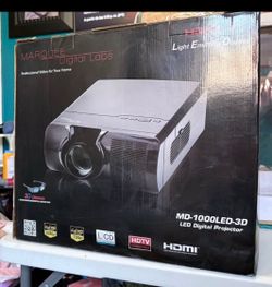 Marquee Digital Labs MD-1000LED-3D Home Theater Projector. Includes 3D capability.