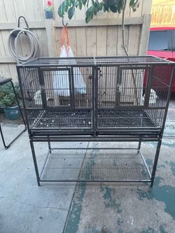 Double bird cage