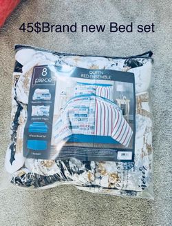 Brand New- Blanket/Comforter set ( 8 Piece)