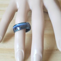 Stainless Steel Fashion band Ring for Women and Men size 8