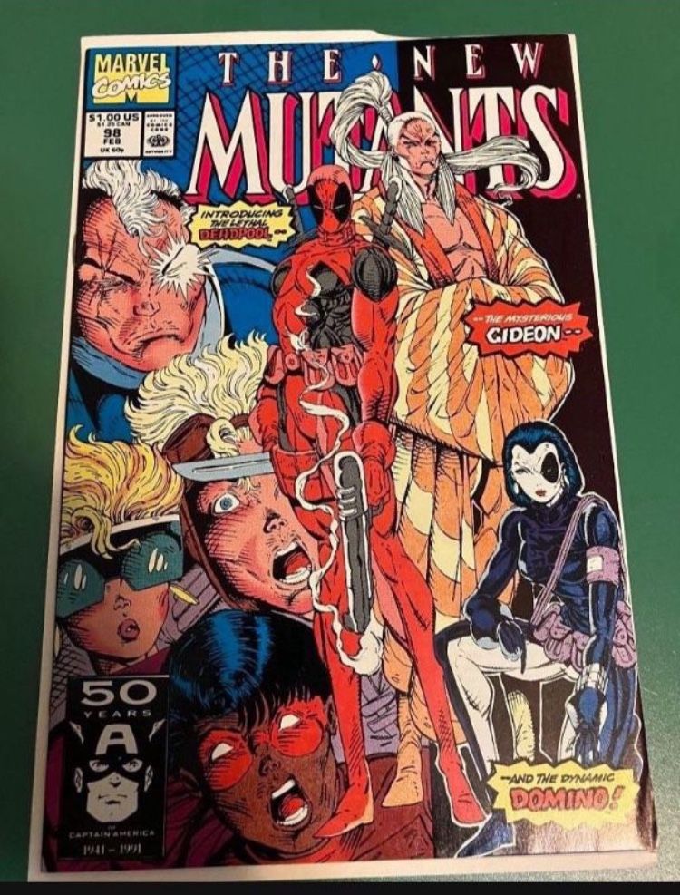 🔥🔑New Mutants 98 (Deadpool) Comic Book Comics 