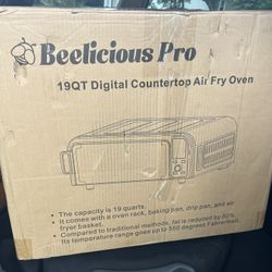 Beelicous Pizza Oven, 13" Pizza, 19qt air fryer
