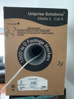 White cat6 cable 636’