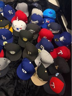 Fitted hats most sizes are 7 1/8