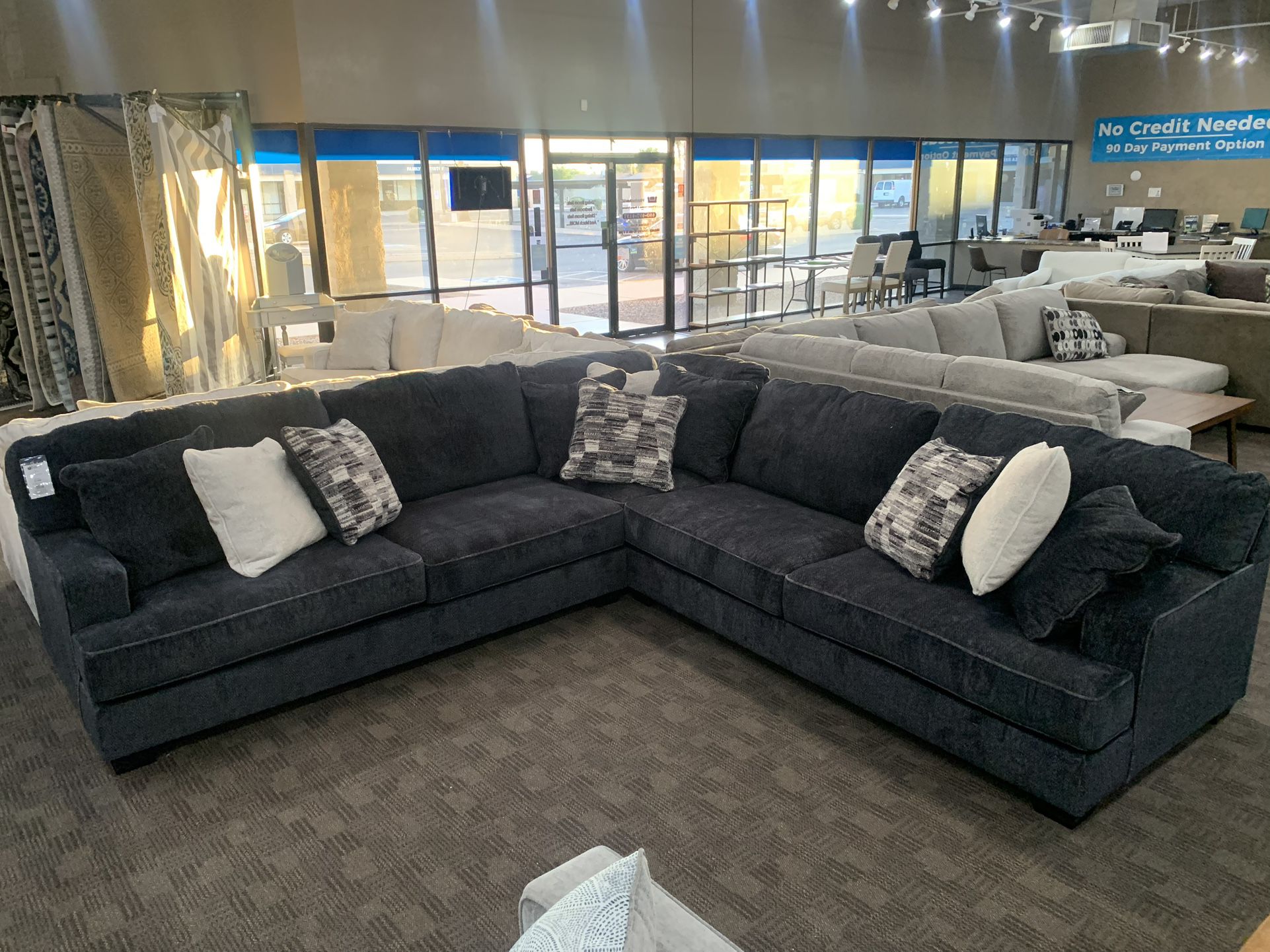 Black New Sectional Couch
