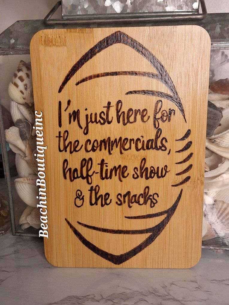 Football Humor Cutting Charcuterie Board