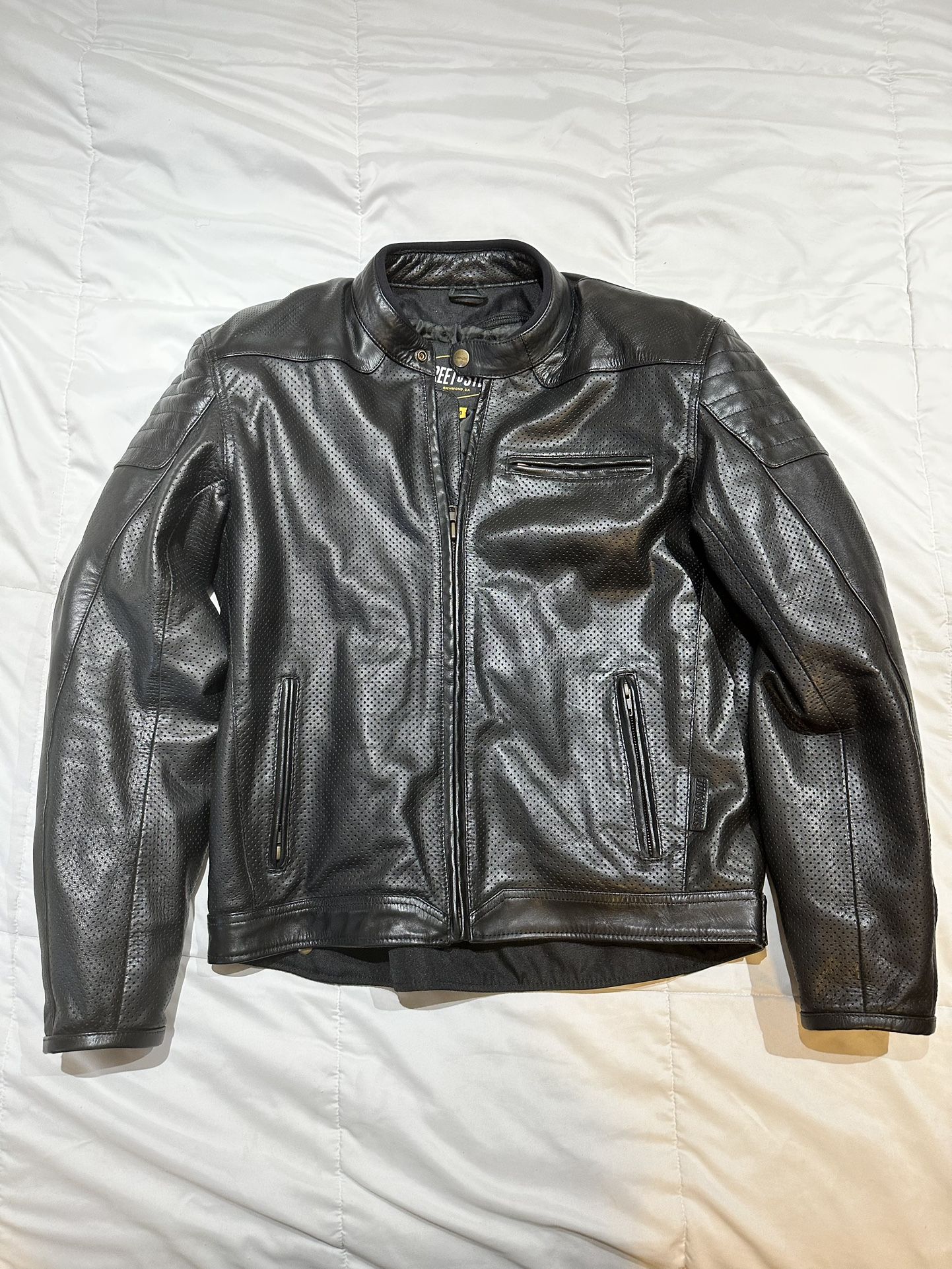 Street And Steel Leather/Armored Motorcycle Jacket