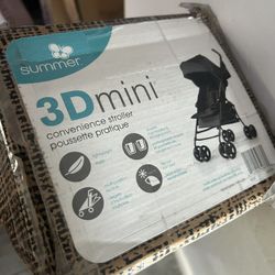 New In Box Stroller Black Color  3D Mini