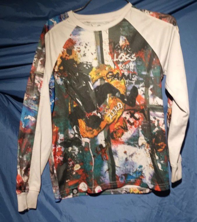 Boy's Akademiks "Your Loss Is My Game" Long-Sleeve Multicolored Shirt Medium